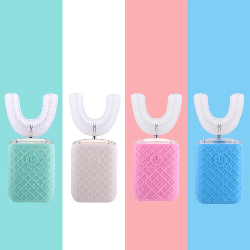360 Degrees Intelligent Automatic Electric Toothbrush U Type for Adults Child Smart Sonic Tooth Brush USB Charging Teeth Whiten 360 Degrees Intelligent Automatic Electric Toothbrush U Type for Adults Child Smart Sonic Tooth Brush USB Charging Teeth Whiten