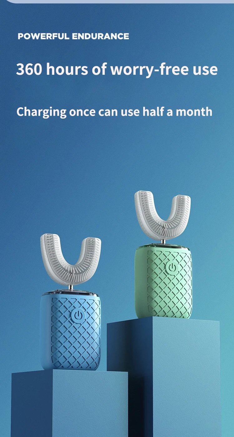 360 Degrees Intelligent Automatic Electric Toothbrush U Type for Adults Child Smart Sonic Tooth Brush USB Charging Teeth Whiten 360 Degrees Intelligent Automatic Electric Toothbrush U Type for Adults Child Smart Sonic Tooth Brush USB Charging Teeth Whiten