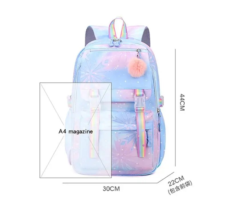 Disney Lilo And Stitch Women's Backpack Boys Girls Bookbag Bag Student Teenager Children Knapsack Schoolbag Rucksack Mochila