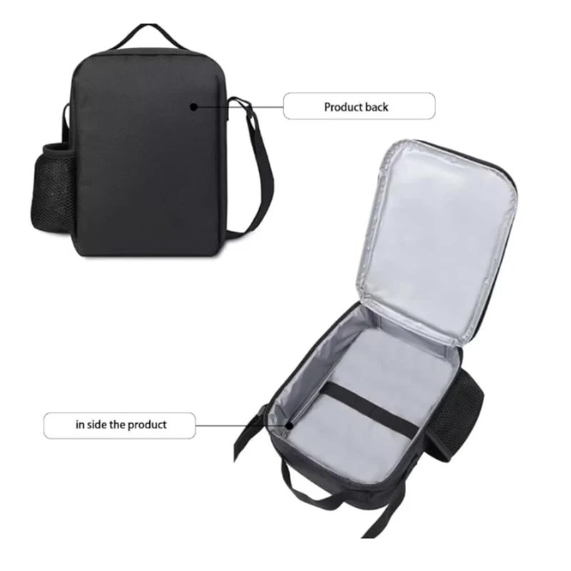 Cartoon S-SpongeBob Patrick Star Child School Backpack With Thermal Cooler Lunch Box Pencil Bags School Bags for Boys Girls