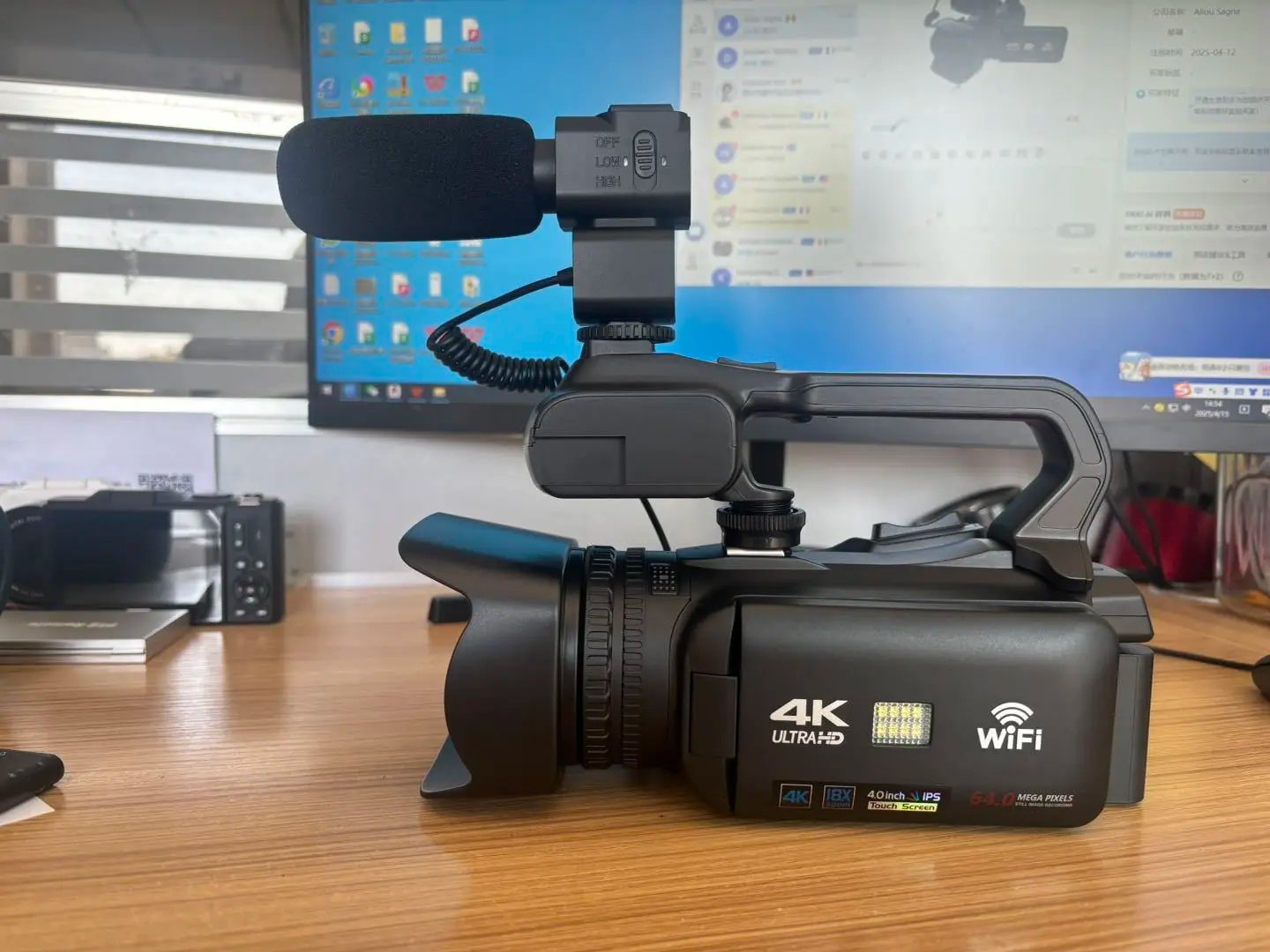4K YouTube Video Camera 