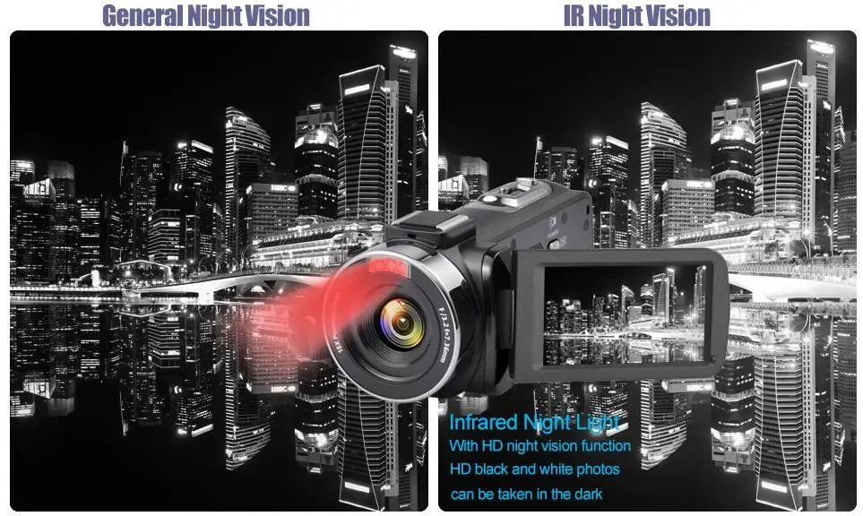 Vlogging Digital Video Camera 8K 64MP 18X Zoom 3