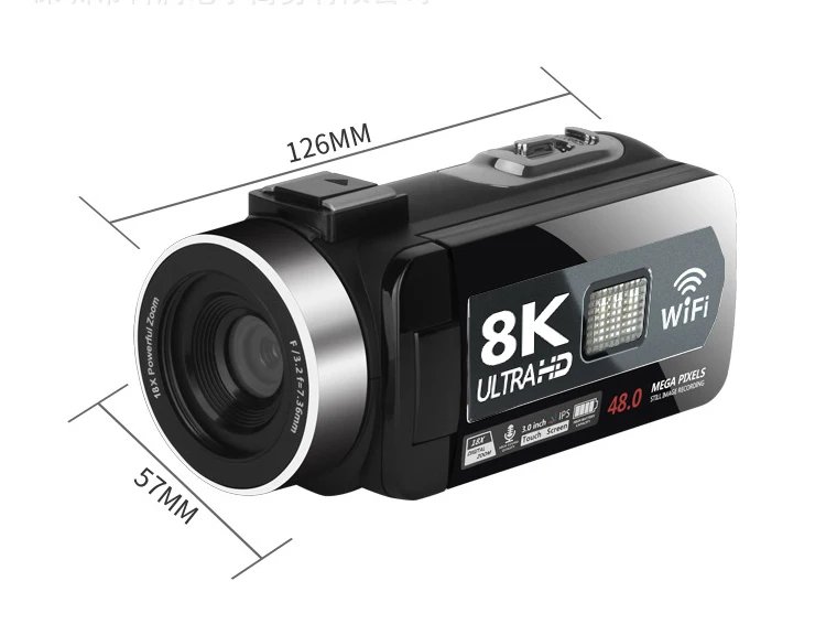 Vlogging Digital Video Camera 8K 64MP 18X Zoom 3