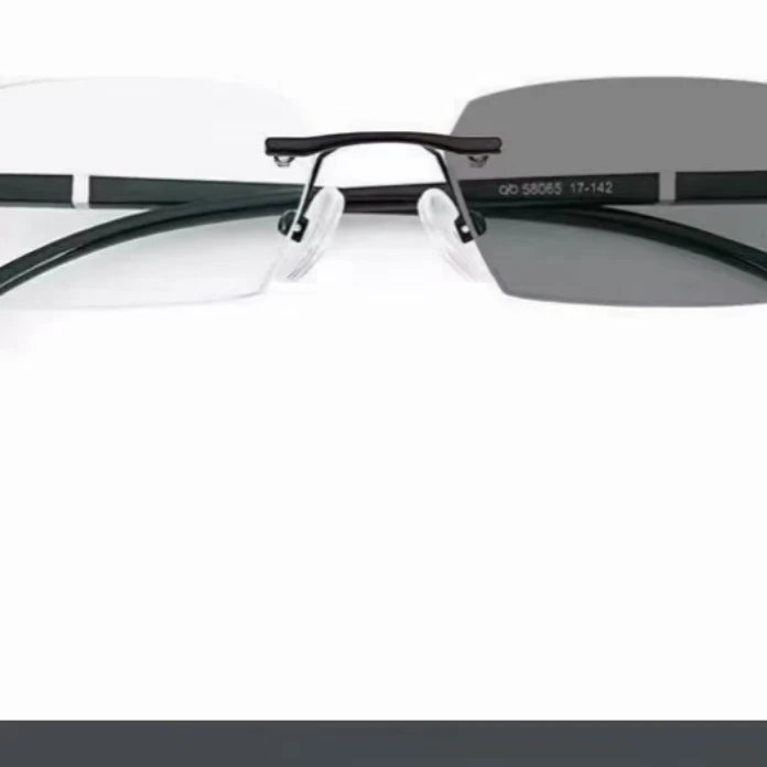 Fashionable frameless blue light blocking reading glasses for men, business style, photochromic for elderly. Fashionable frameless blue light blocking reading glasses for men, business style, photochromic for elderly.