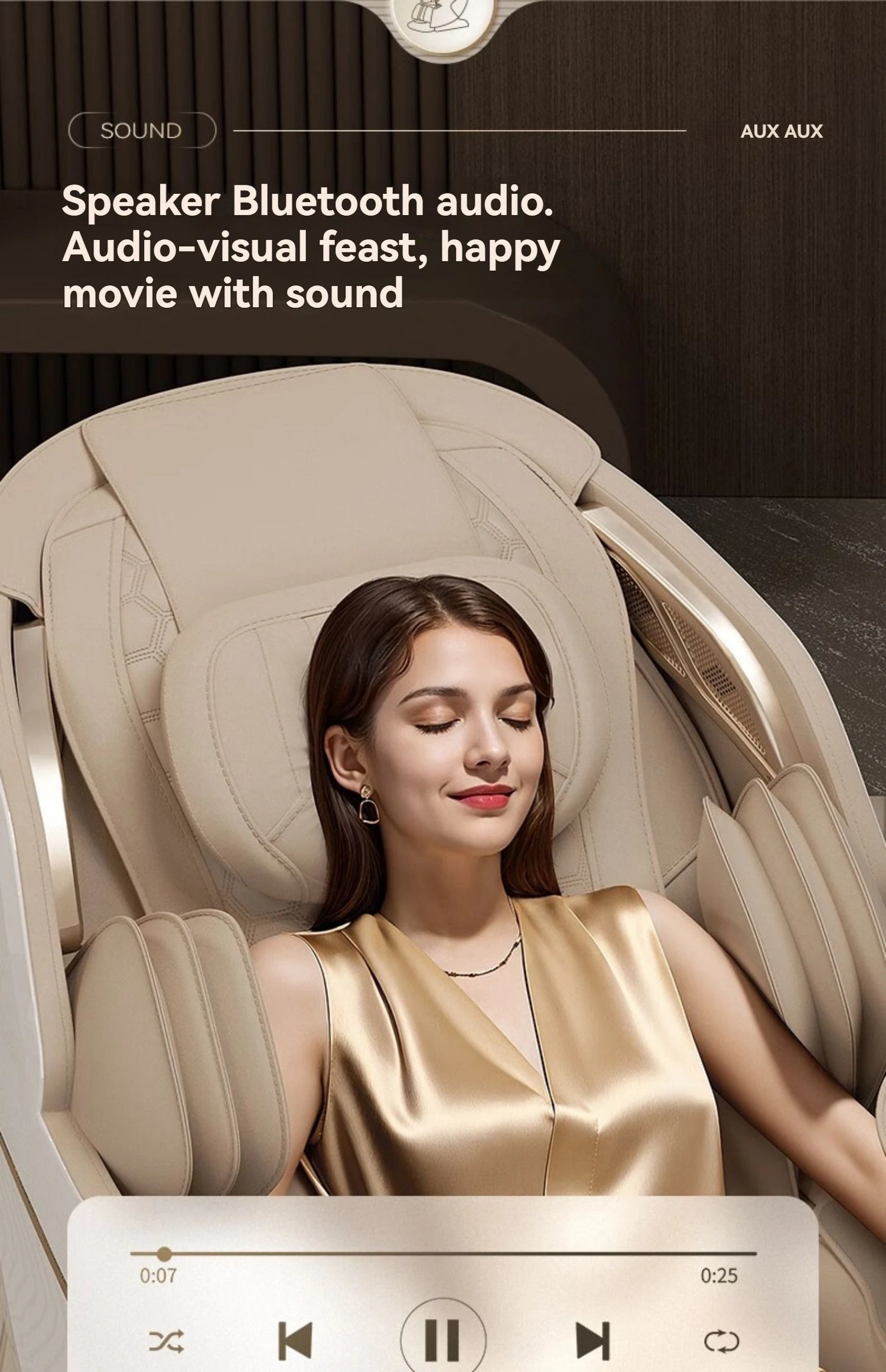 4D+4D Electric Massage Chair Full Body 24 Modes Zero Gravity SL-Track Shiatsu Smart Auto Massage Chairs with Heat System Massage 4D+4D Electric Massage Chair Full Body 24 Modes Zero Gravity SL-Track Shiatsu Smart Auto Massage Chairs with Heat System Massage