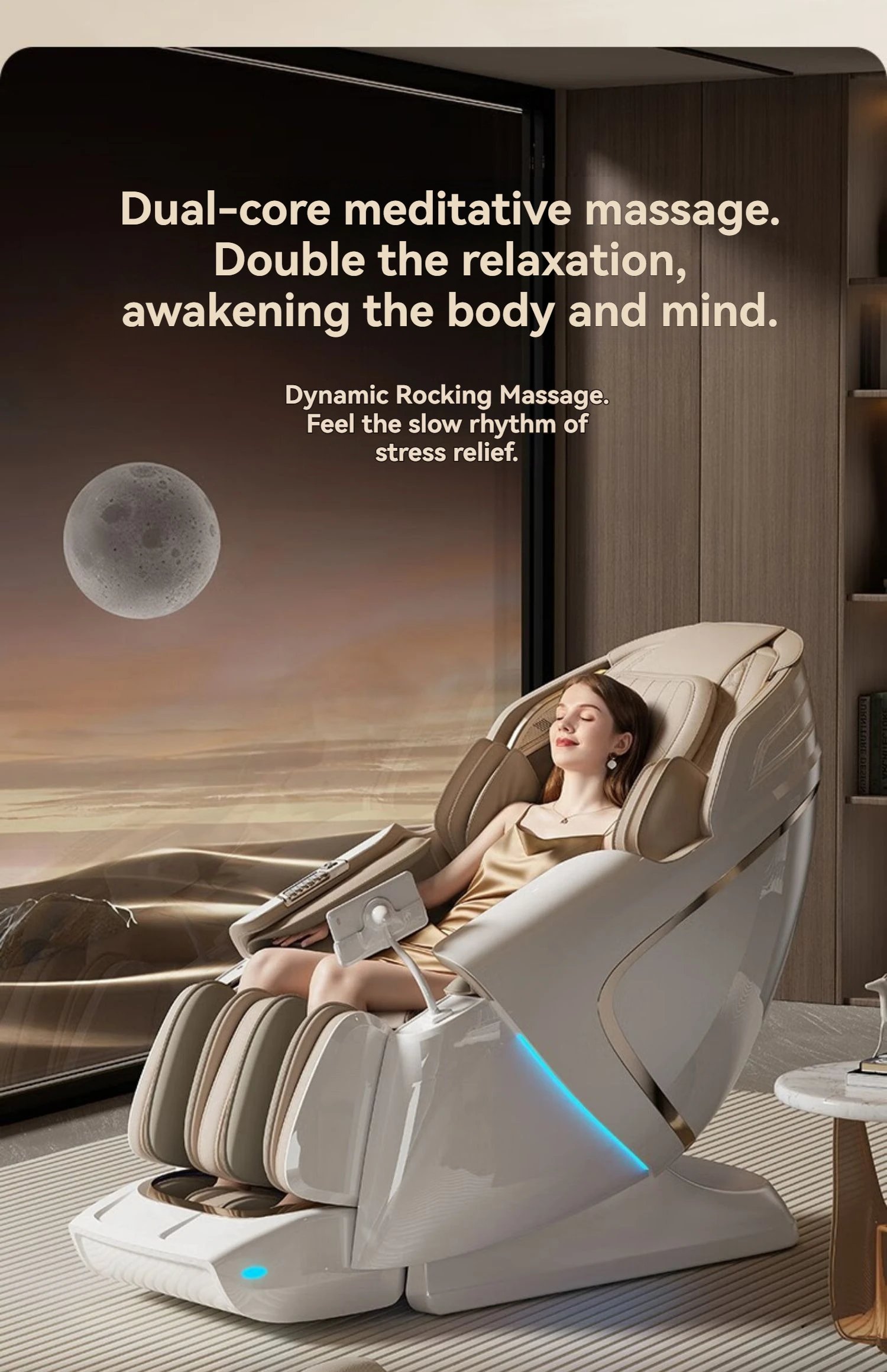 4D+4D Electric Massage Chair Full Body 24 Modes Zero Gravity SL-Track Shiatsu Smart Auto Massage Chairs with Heat System Massage 4D+4D Electric Massage Chair Full Body 24 Modes Zero Gravity SL-Track Shiatsu Smart Auto Massage Chairs with Heat System Massage