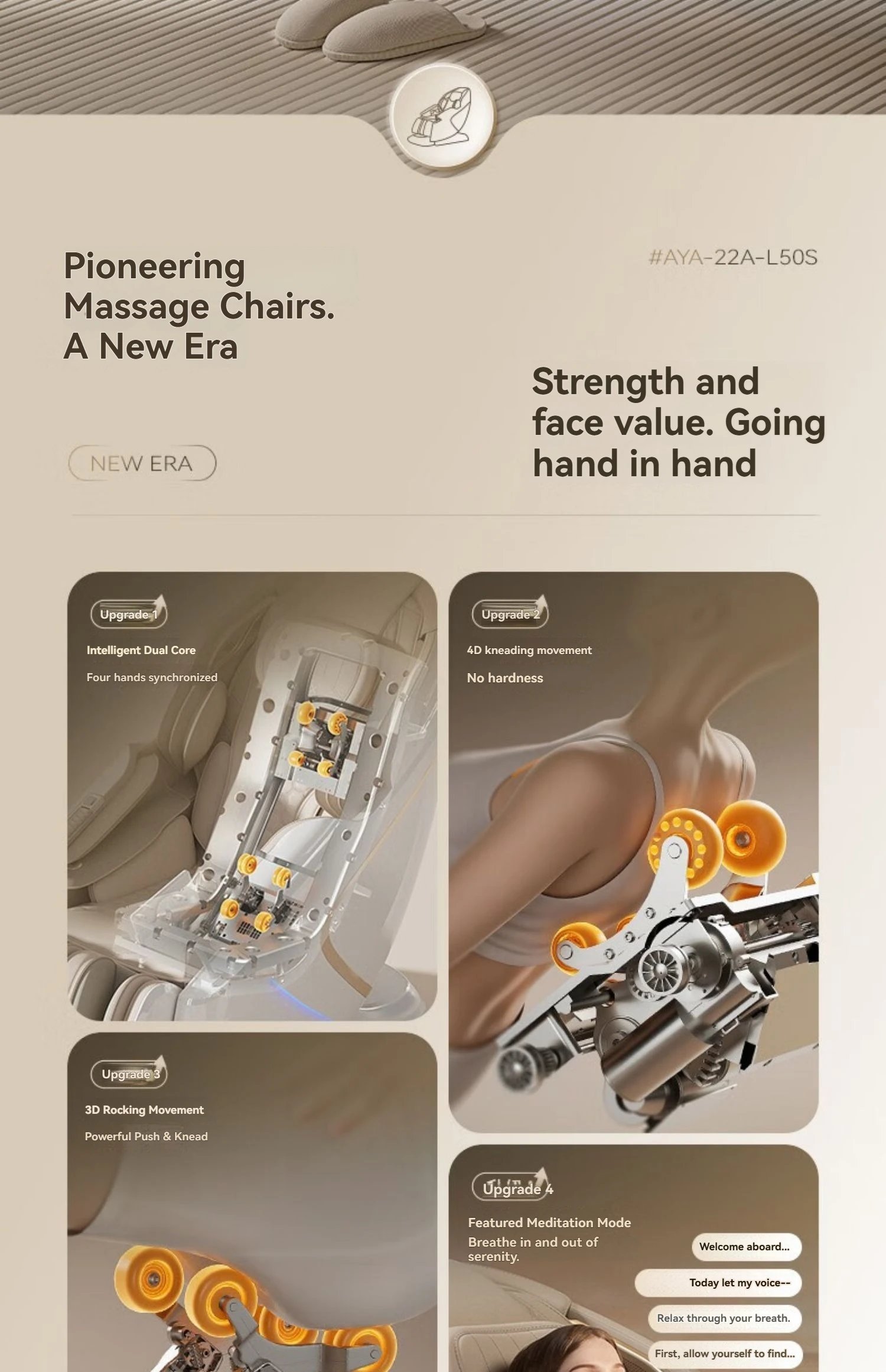 4D+4D Electric Massage Chair Full Body 24 Modes Zero Gravity SL-Track Shiatsu Smart Auto Massage Chairs with Heat System Massage 4D+4D Electric Massage Chair Full Body 24 Modes Zero Gravity SL-Track Shiatsu Smart Auto Massage Chairs with Heat System Massage