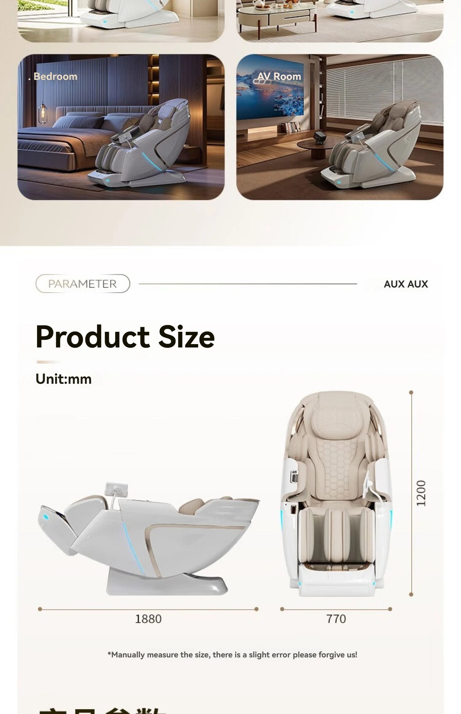 4D+4D Electric Massage Chair Full Body 24 Modes Zero Gravity SL-Track Shiatsu Smart Auto Massage Chairs with Heat System Massage 4D+4D Electric Massage Chair Full Body 24 Modes Zero Gravity SL-Track Shiatsu Smart Auto Massage Chairs with Heat System Massage