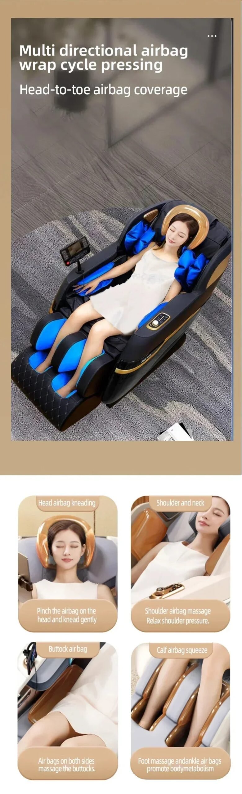 2025 4D SL Track Massage Office Chair Zero Gravity Recliner Full Body Airbag Sofa Touchscreen Control 3 Years Warranty 2025 4D SL Track Massage Office Chair Zero Gravity Recliner Full Body Airbag Sofa Touchscreen Control 3 Years Warranty