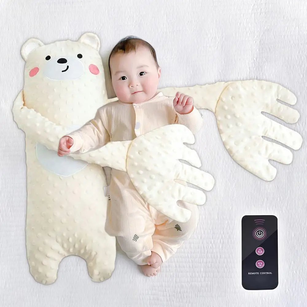 Baby Patter For Sleep Remote Control Baby Soothing Palm Baby Sleep Patting Toy Soft Electric Baby Hand Pillow Baby Sleep Soother