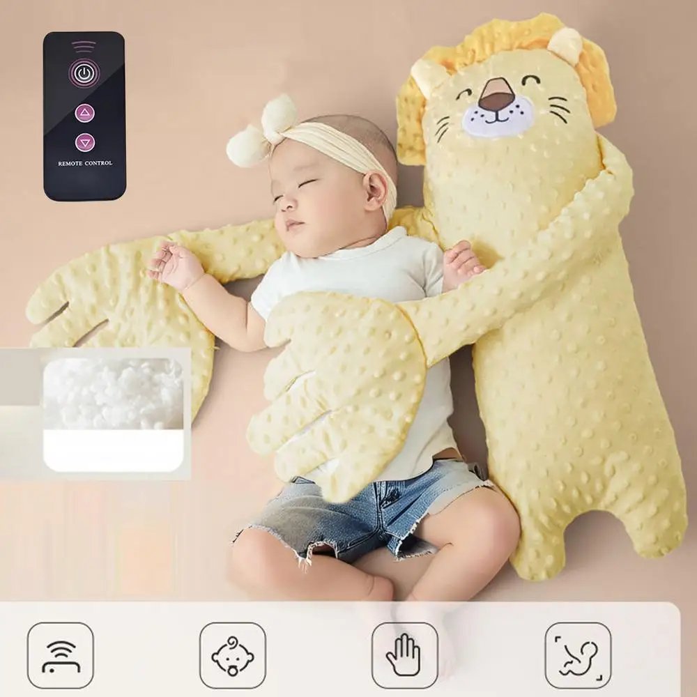 Baby Patter For Sleep Remote Control Baby Soothing Palm Baby Sleep Patting Toy Soft Electric Baby Hand Pillow Baby Sleep Soother