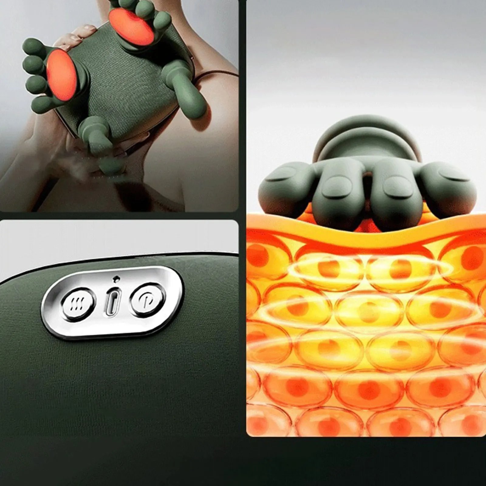 Neck Massager Portable Cervical Massager with 3Modes Bionic Heating Massager for Neck Muscle Massage Relax Back Massager Womens Neck Massager Portable Cervical Massager with 3Modes Bionic Heating Massager for Neck Muscle Massage Relax Back Massager Womens