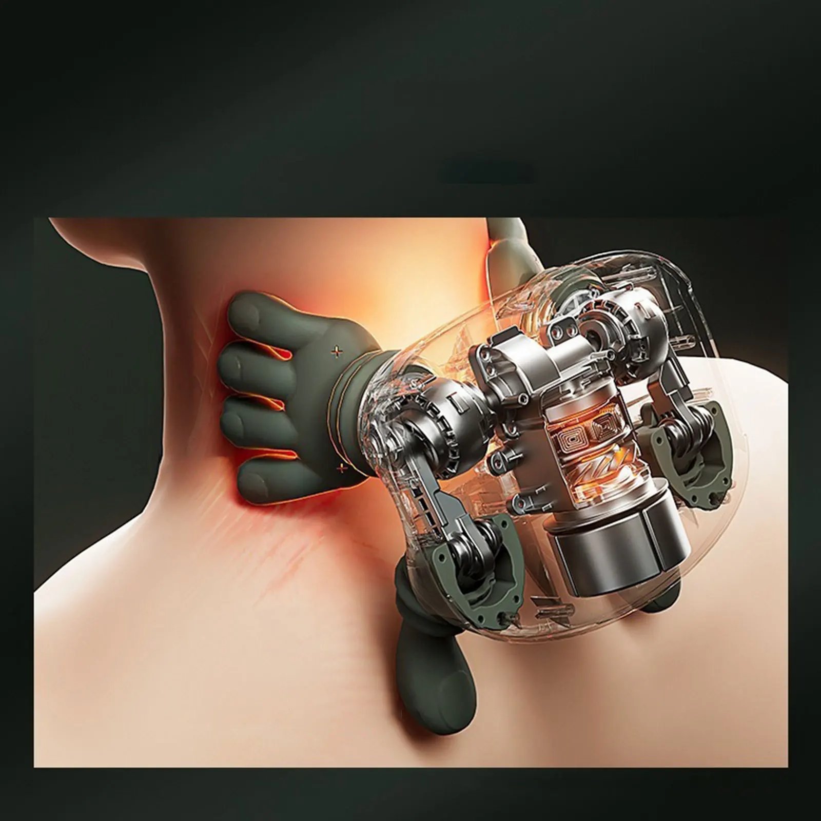 Portable Neck Shoulder Massager with Heat