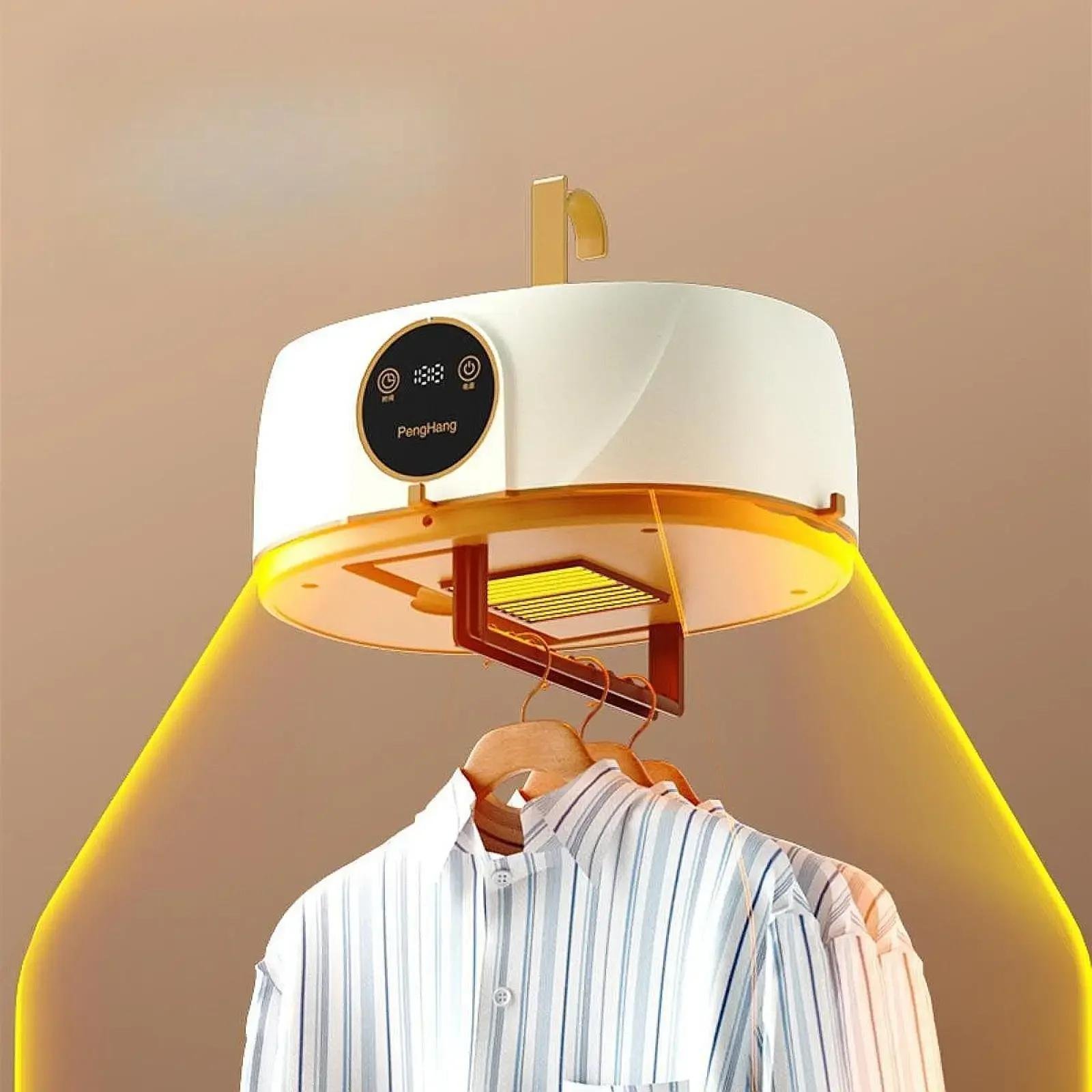 Portable Clothes Dryer Compact Quick Drying with Dry Cover Mini Laundry Dryer Foldable for Living Room Travel Wardrobe Dormitory