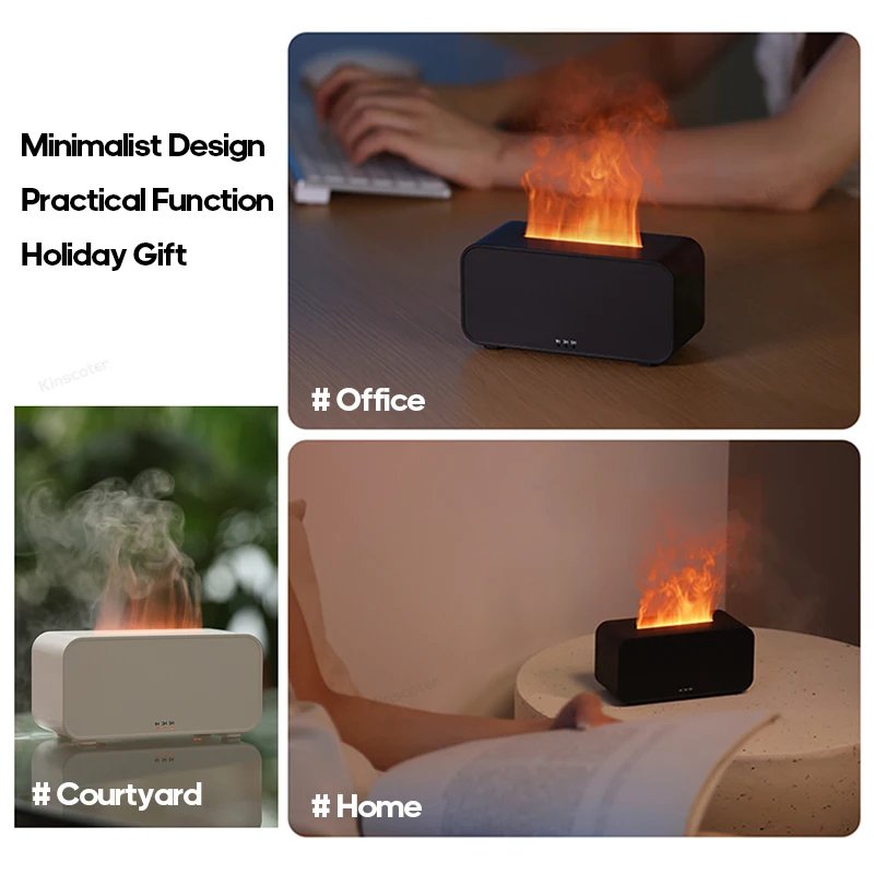 Mini Flame Aroma Diffuser USB Desktop Air Humidifier Freshener Aromatherapy Essential Oil for Home Office Store Mini Flame Aroma Diffuser USB Desktop Air Humidifier Freshener Aromatherapy Essential Oil for Home Office Store